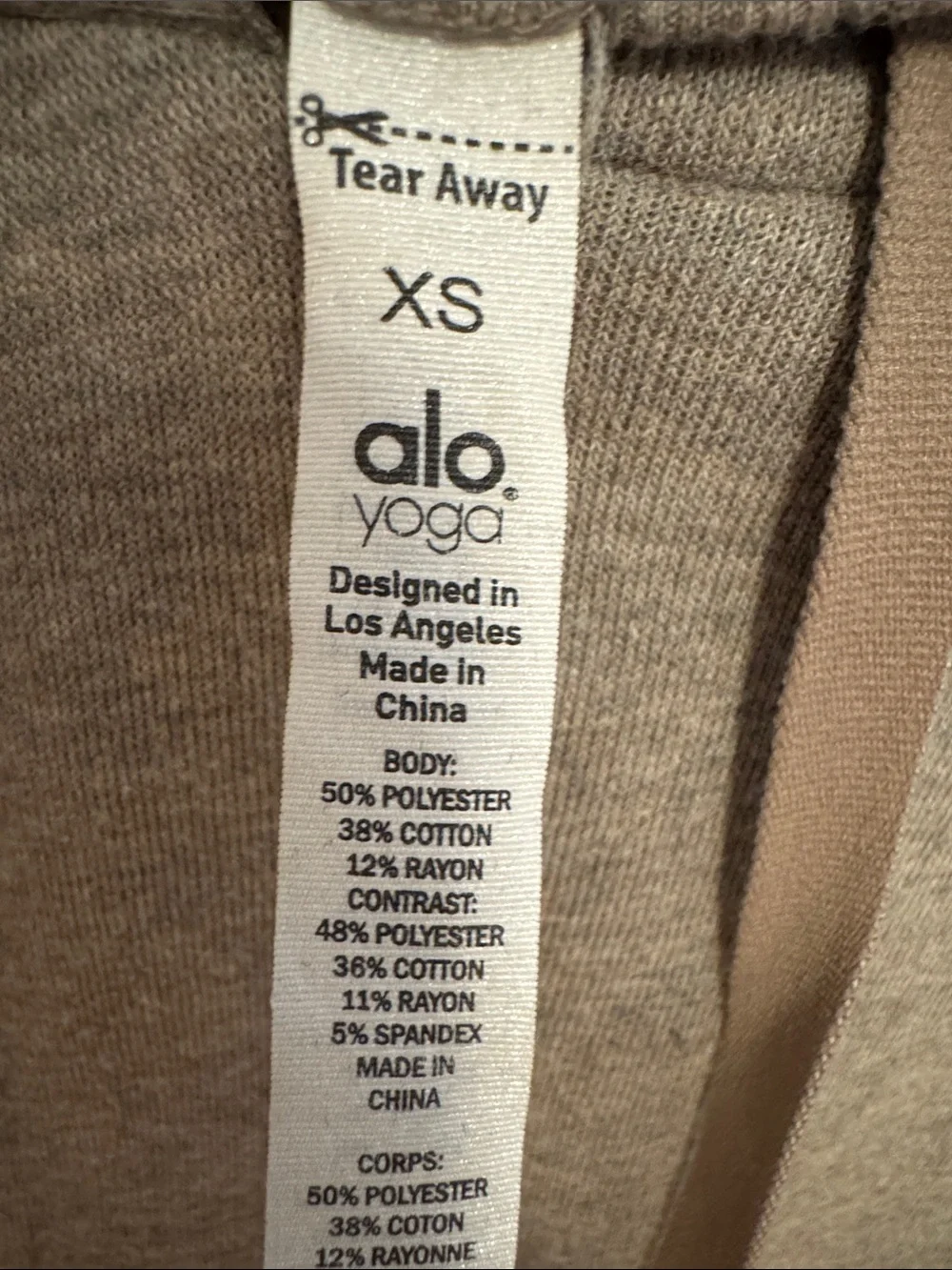Alo Hooded Sweatshirt with Slit Sleeves